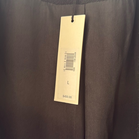 Banana Republic Isola Melton Hourglass Topcoat | Black Wool Blend | Size L NWT - Picture 8 of 10